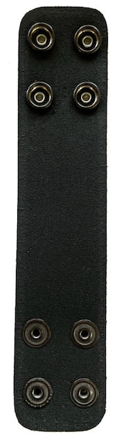 Perfect Fit 1.75in Double Belt Keeper Plain Black Snap Black - Perfect Fit