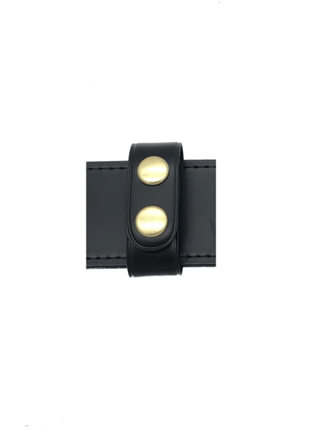 Perfect Fit 1in Belt Keeper Plain Brass Snap Black - Perfect Fit