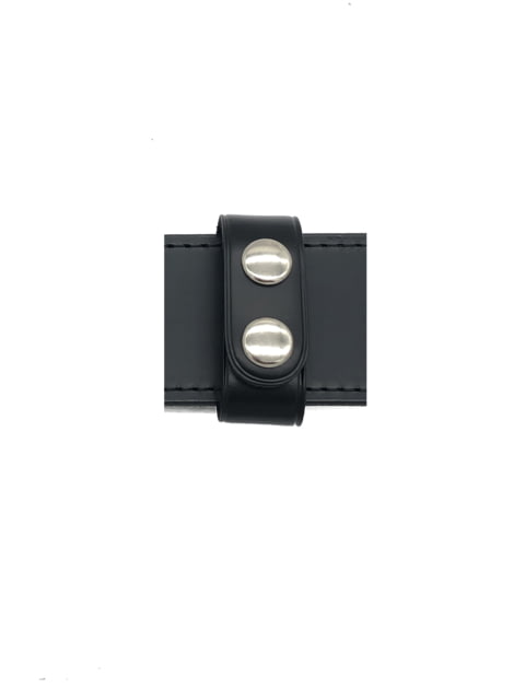 Perfect Fit 1in Belt Keeper Plain Chrome Snap Black - Perfect Fit