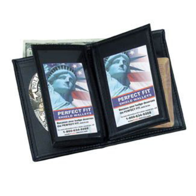 Perfect Fit Badge Wallet w/ Double ID & CC Slots - 3.38in x5.50in - Perfect Fit
