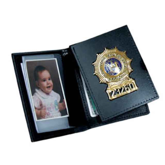 Perfect Fit Bifold CC Wallet w/ Flip Out Badge - 3.50in x4.50in - Perfect Fit