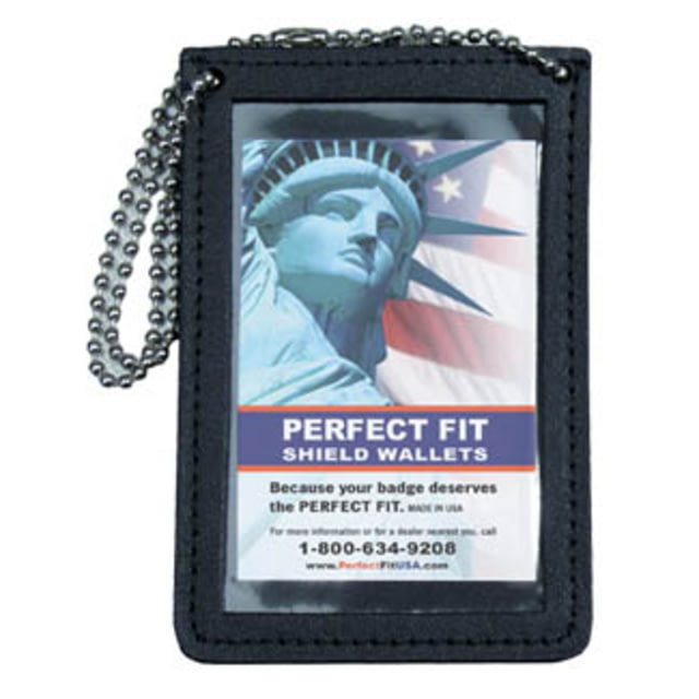Perfect Fit Double ID Holder for Neck w/ Chain - 2.75in x4.25in - Perfect Fit