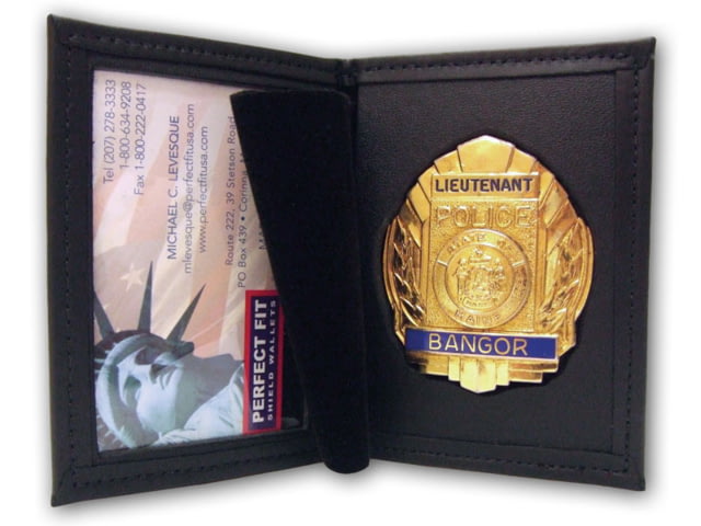 Perfect Fit Dress Leather Badge & ID Case - 2.75in x3.50in - Perfect Fit