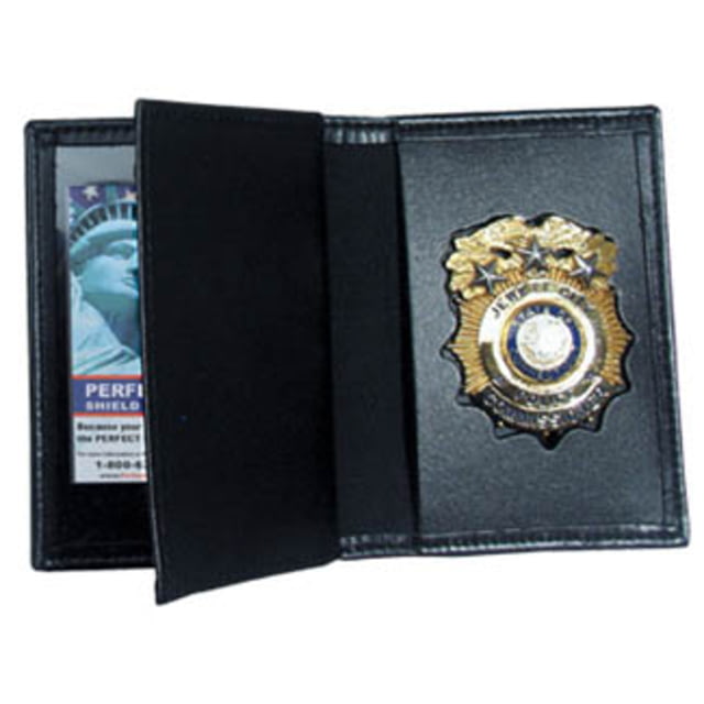 Perfect Fit Dress Leather Book Style Case w/ Double ID - 3.25in x5.00in - Perfect Fit