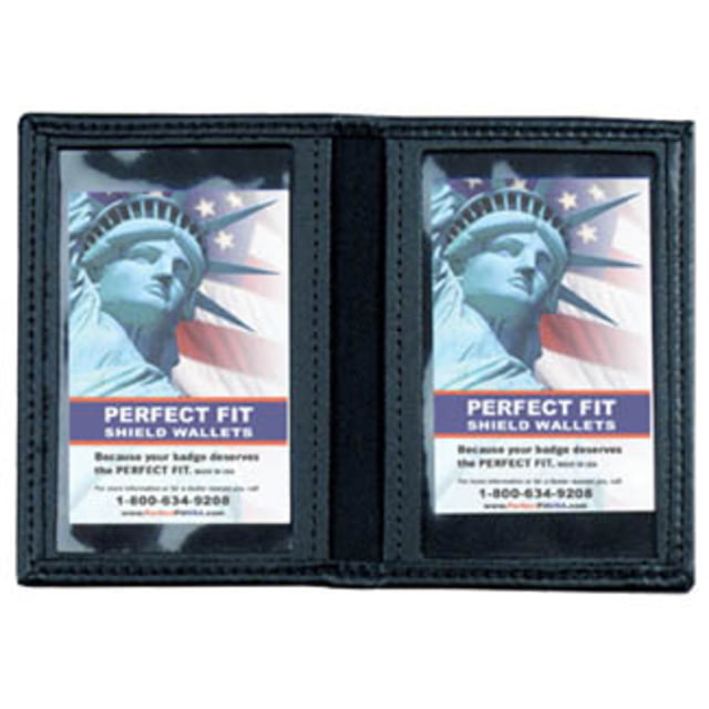 Perfect Fit Dress Leather Double ID Case - 3.50in x5.00in - Perfect Fit