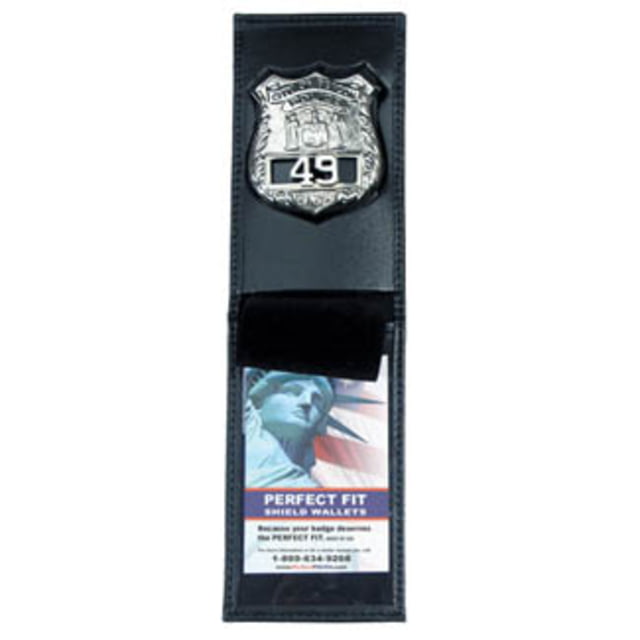 Perfect Fit Dress Leather Top Opening Badge Case - 2.75in x4.75in - Perfect Fit