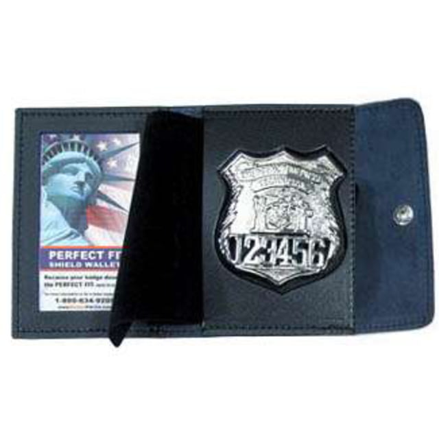 Perfect Fit Duty Leather Badge & ID Case - 3.25in x4.25in - Perfect Fit