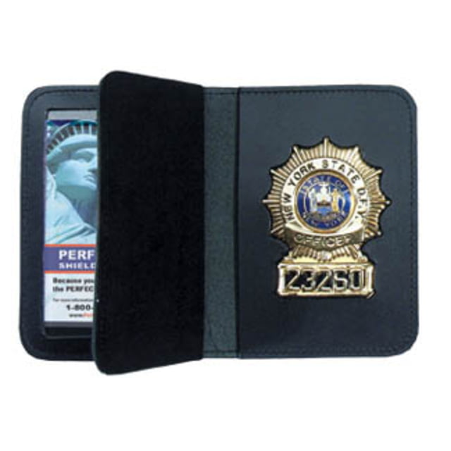 Perfect Fit Duty Leather Book Style Case w/ Double ID - 3.25in x4.63in - Perfect Fit