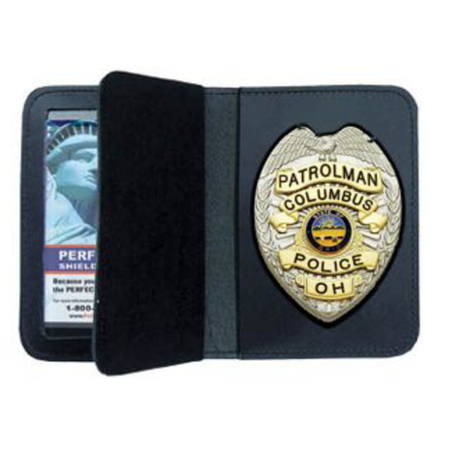 Perfect Fit Duty Leather Book Style Case w/ Double ID - 3.63in x5.50in - Perfect Fit