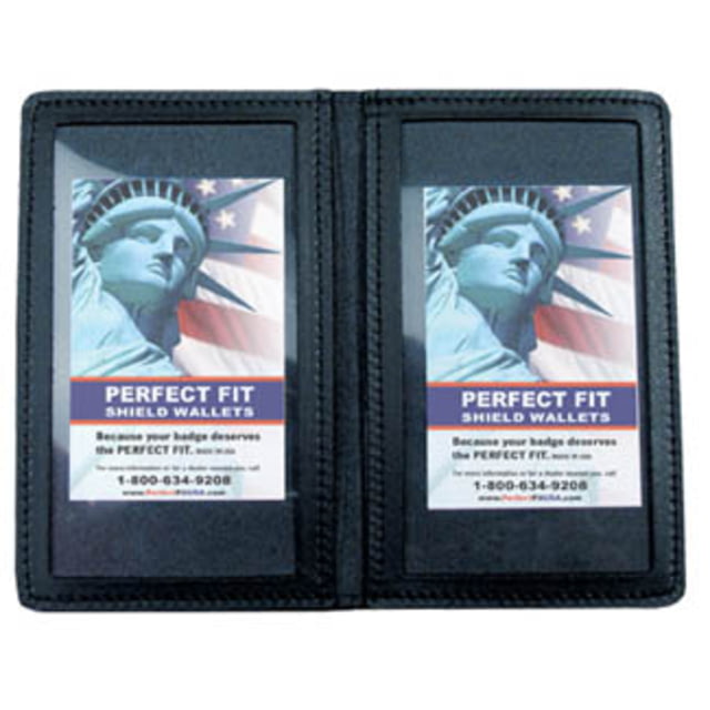 Perfect Fit Duty Leather Double ID Case - 3.50in x4.75in - Perfect Fit