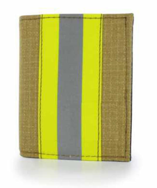 Perfect Fit Firefighter Gold Matrix Recessed Badge Wallet Firefighter Gold Matrix Recessed Badge Wallet - 3.50inx4.50in - Perfect Fit