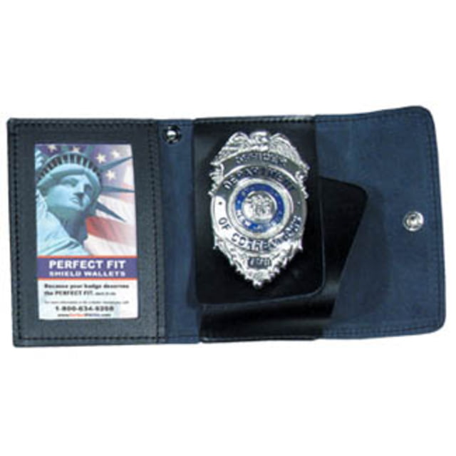 Perfect Fit Non Recessed Badge & ID Case w/ Snap Closure - 3.25in x4.25in - Perfect Fit