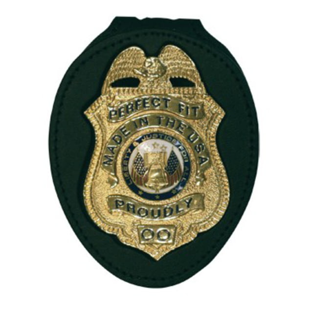 Perfect Fit Recessed Badge Holder for Neck w/ Pocket & Chain