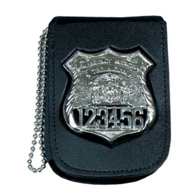 Perfect Fit Recessed Badge & ID Neck Holder w/ Chain - 2.75in x4.50in - Perfect Fit