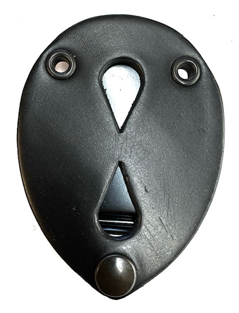 Perfect Fit Universal Teardrop Badge Clip w/ Snap & Chain