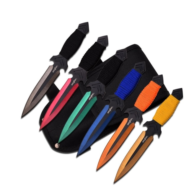 Perfect Point Tactical 6.5in Stainless Steel Blade Assorted Color Cord Wrapped Handle - Perfect Point