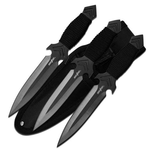 Perfect Point Tactical 6.5in Stainless Steel Blade Black Cord Wrapped Handle - Perfect Point