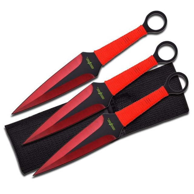 Perfect Point Tactical 9in Stainless Steel Blade Red Cord Wrapped Handle - Perfect Point