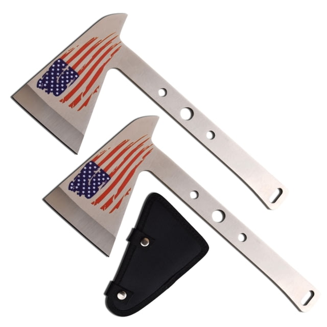 Perfect Point Throwing Axe 3Cr13 Stainless Steel Stainless Steel 2 Peace USA Flag - Perfect Point