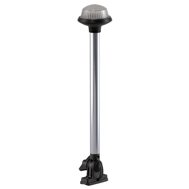 Perko Fold Down All-Round Frosted Globe Pole Light - Vertical Mount - White - Perko