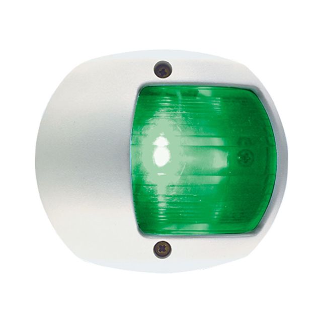 Perko LED Side Light w/ Housing 12V White Plastic Housing Green