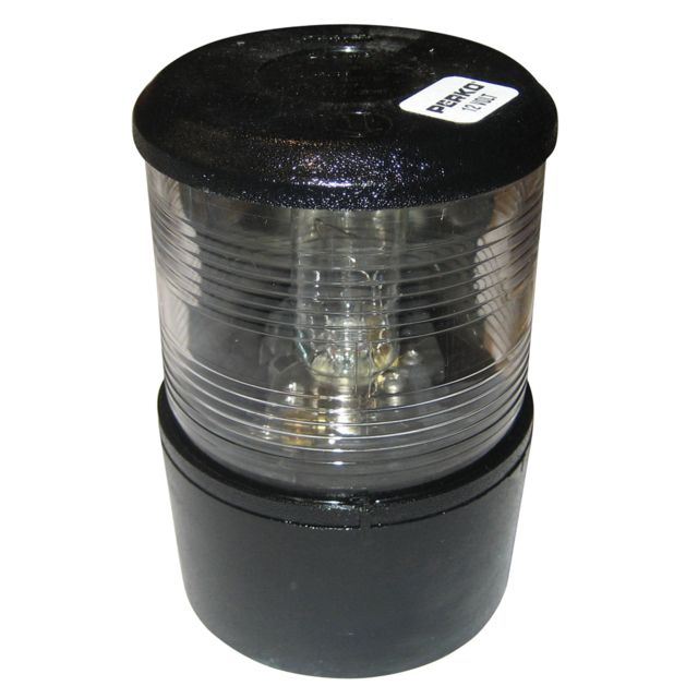 Perko Masthead Light f/Sail or Power Less Than 20M - 12VDC - Black Base Mount/White Light - Perko