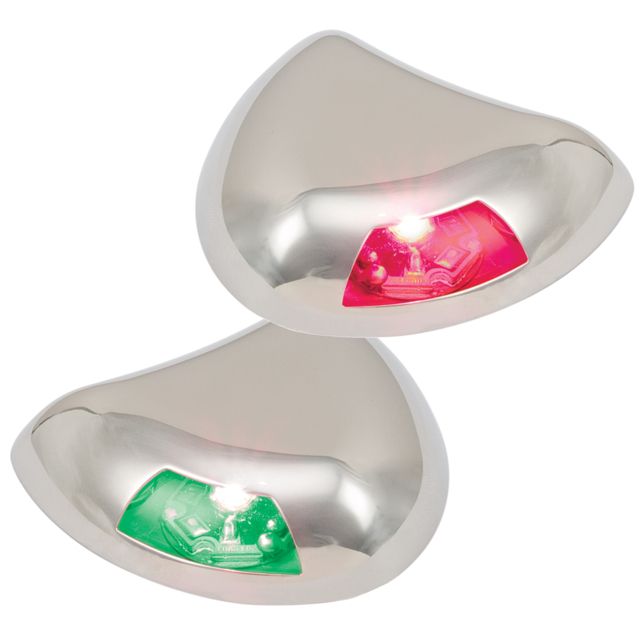 Perko Stealth Series LED Side Lights - Horizontal Mount - Red/Green - Perko