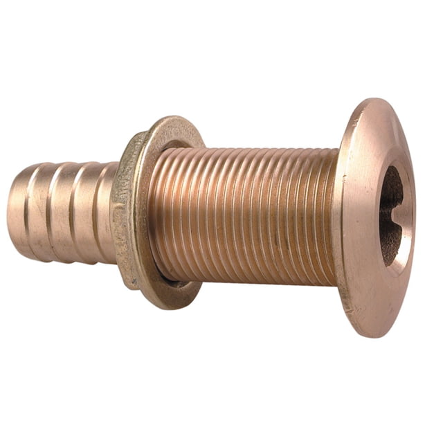 Perko Thru-Hull Fitting f/Hose Bronze MADE IN THE USA 1-1/4"