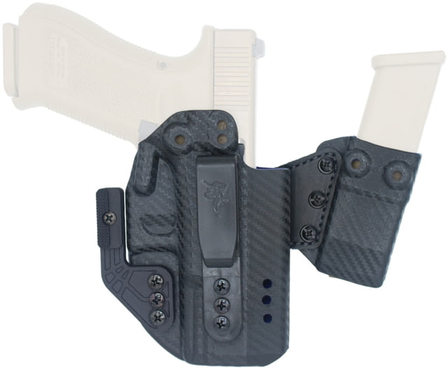 DeSantis Persuader Complete Package IWB Leather Holster. Glock 19 19 Gen 5 19X 45 23 32With Or Without Reflex Sights Right Hand Black - Desantis