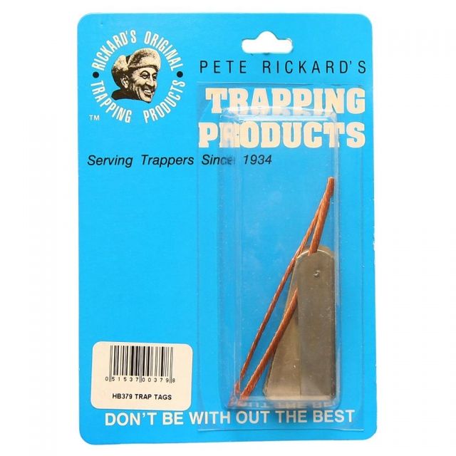 Pete Rickard Zinc Trap Tags 2 in. 25 pk.