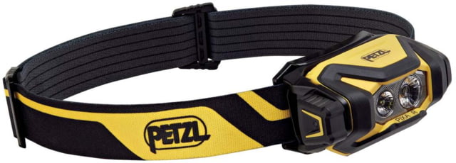 Petzl PIXA R 1250 mAh CORE PRO Rechargeable Battery 600 Lumens LED Headlamp Black/Yellow - Petzl