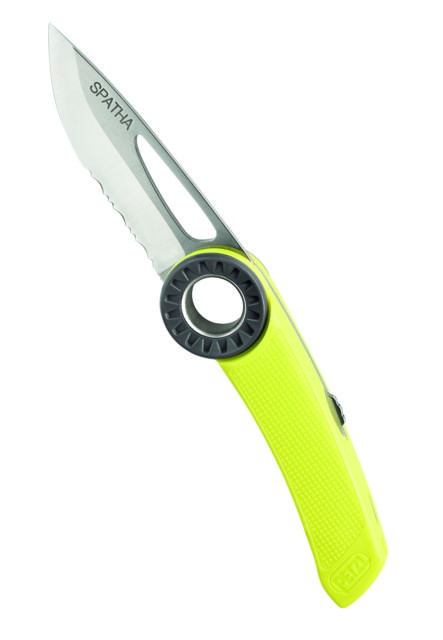 Petzl Nylon Spatha Folding Knife 2.5in Nylon Normal Blade Yellow - Petzl