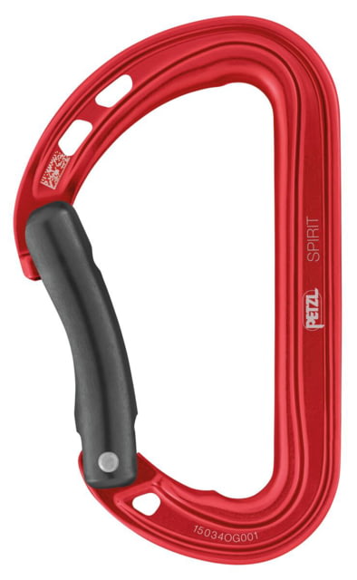 Petzl Petzl Spirit Bent Carabiner Red - $16.95 at Optics Planet
