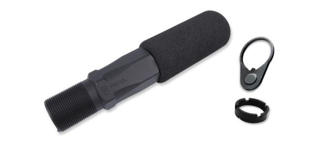 Phase 5 Weapon Systems Inc  Pistol Buffer Tube Black HEX-2 - Phase 5 Weapon Systems Inc