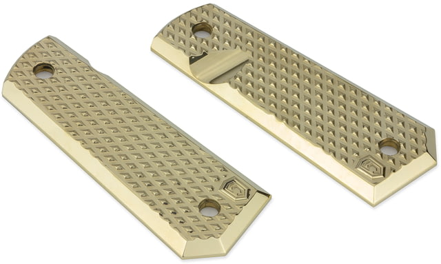 Phase 5 Weapon Systems Inc Brass  Pistol Grips Diamond Pattern Brass  Grip-BrassDiamond - Phase 5 Weapon Systems Inc