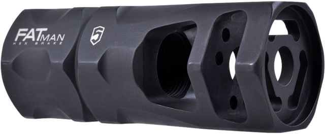 Phase 5 Weapon Systems Inc Fatman Hex Brake 9mm / 7.62x39 / 6.8mm - 1/2 - 28 TPI Black FATman-1/2-28 9mm - Phase 5 Weapon Systems Inc