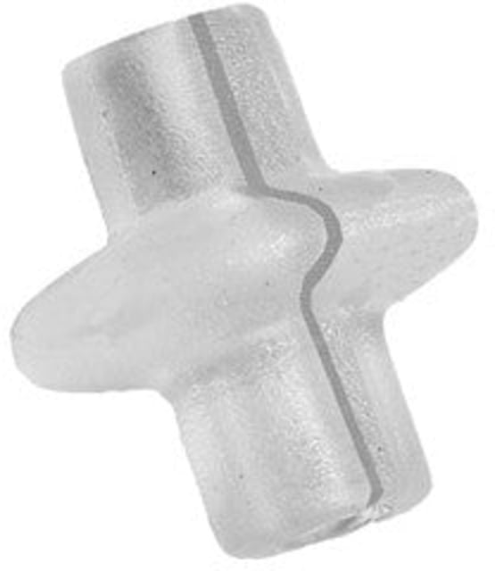 Pine Ridge Archery Kisser Button Slotted Clear 1 pk. - Pine Ridge Archery
