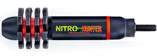 Pine Ridge Archery Nitro Hunter Stabilizer Black/Red 5.5 in - Pine Ridge Archery