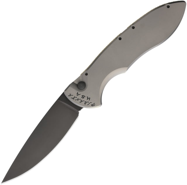 Piranha Knives Auto Fusion Buttonlock Blk Gry PKC - Piranha Knives