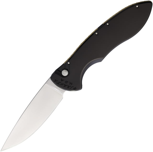 Piranha Knives Auto Fusion Buttonlock Blk Sat PKC - Piranha Knives