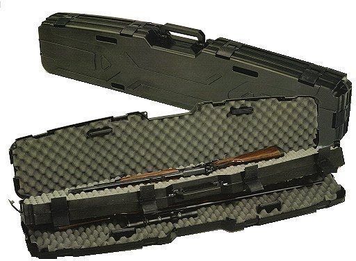 Plano Double Gun Case w/ Heavy Duty Latches 53.32In Black