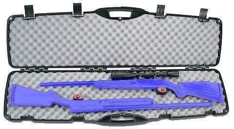 Plano Double Rifle/Shotgun Case 51.5In Black