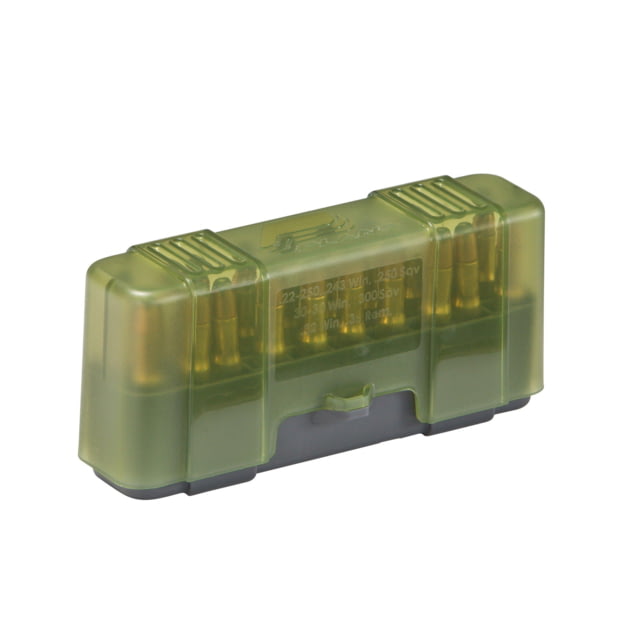 Plano 20 Count Rifle Ammo Case w/ Slip Cover Design O.D. Green/Transparent Green