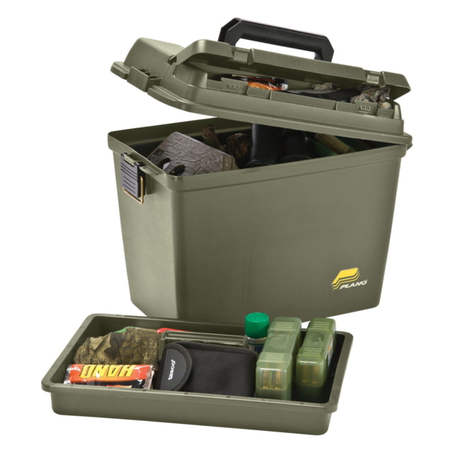 Plano Magnum Ammo Box with Lift out Tray and Dividers O.D. Green