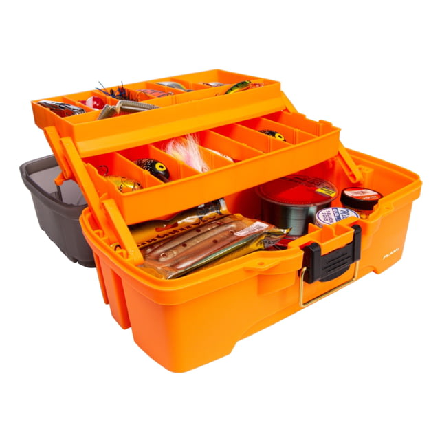 Plano Trio Tackle Boxes Orange/Smoke Medium