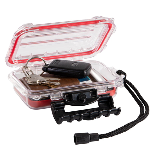 Plano XS Guide Series Polycarbonate Waterproof Case6.5x4.5x2.125in Red/Clear - Plano
