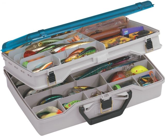 Plano Plano Two Level Satchel Aqua Blue/Sandstone Large - $48.49 at Optics Planet