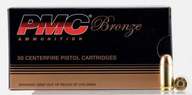 PMC Bronze 380 ACP 90 Grain Full Metal Jacket Centerfire Pistol Ammo 50 Rounds Bronze 380 ACP 90 Grain Full Metal Jacket Centerfire Pistol 50 Rounds Ammo