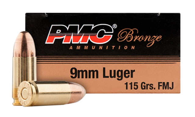 PMC Bronze Battle Pack 9mm Luger 115 Gr Full Metal Jacket FMJ