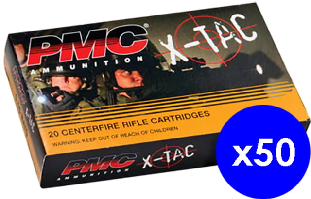  Ammunition 556K X-Tac 5.56x45mm NATO 62 Grain Light Armor Piercing Brass Centerfire Rifle 1000 Rounds Ammo